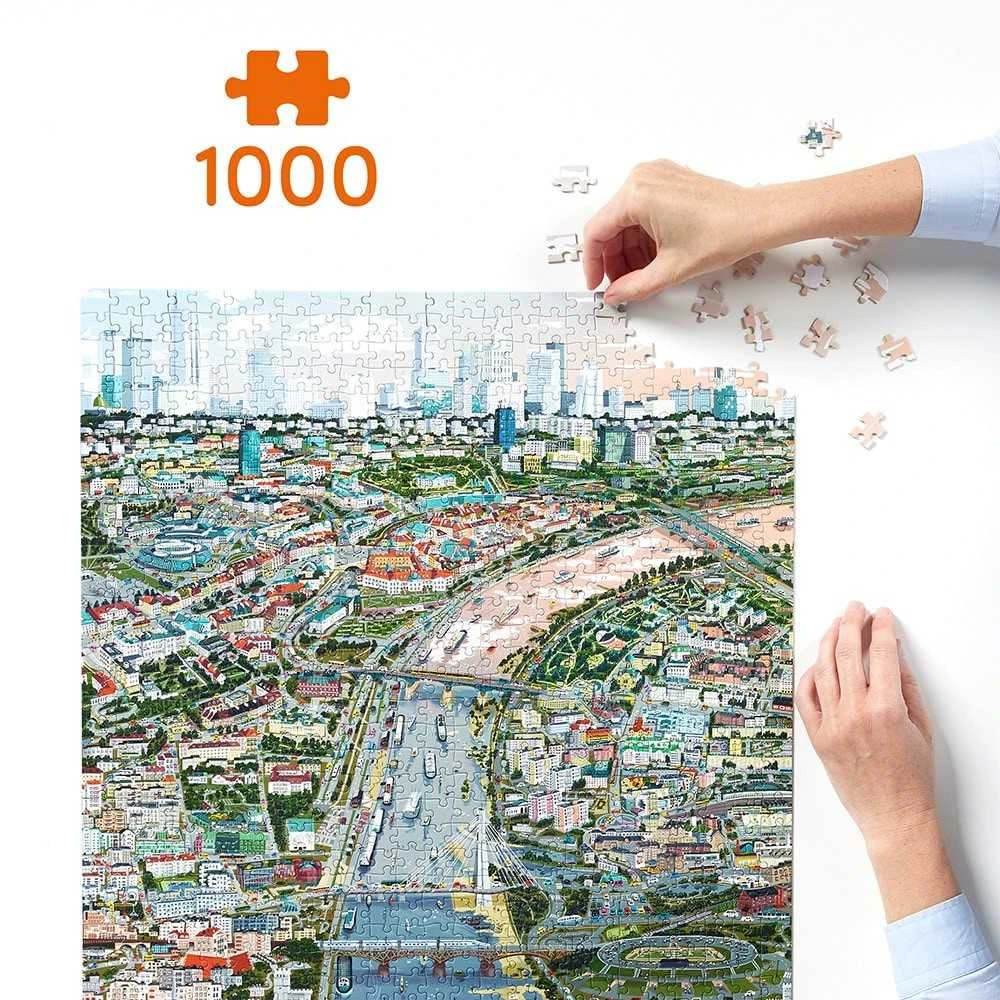 CzuCzu Dėlionė 1000 vnt. - Varšuvos miestas