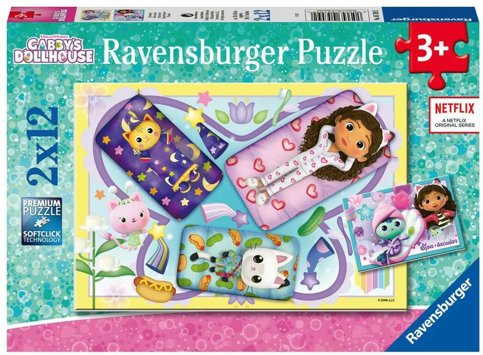 Ravensburger Gabby's Dollhouse Dėlionė 2x12 vnt.