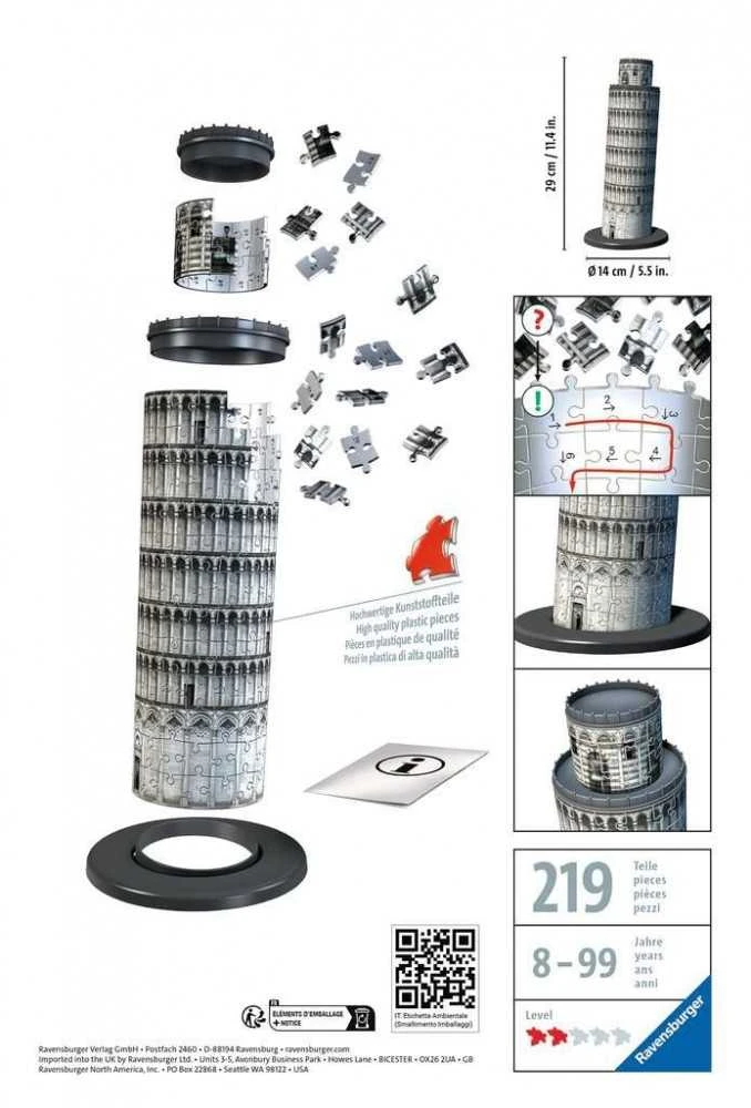Ravensburger "3D" Dėlionė 216 vnt. - Pizos bokštas