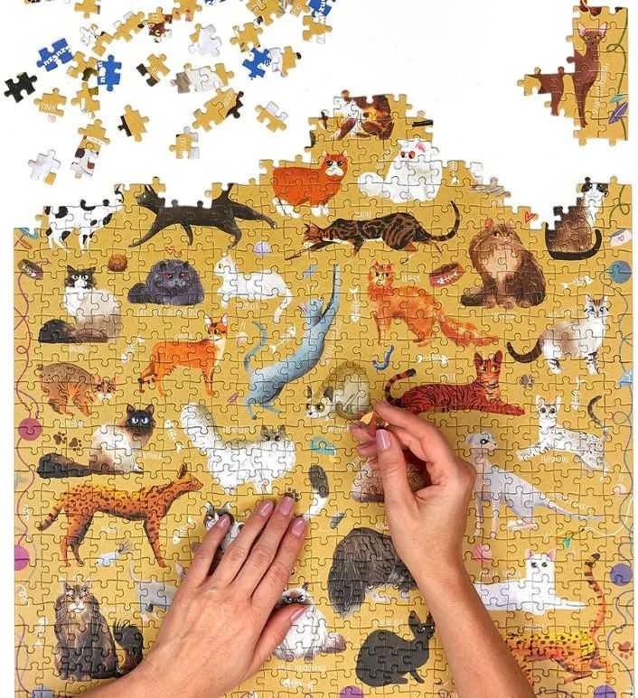 Dėlionė su katėmis, 1000 detalių, CzuCzu Puzzlove