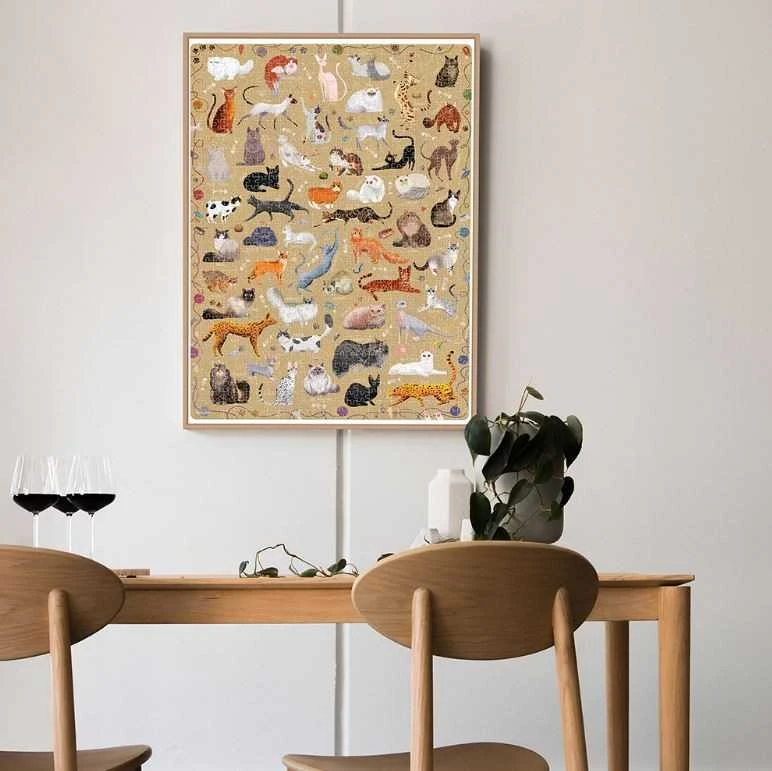 Dėlionė su katėmis, 1000 detalių, CzuCzu Puzzlove