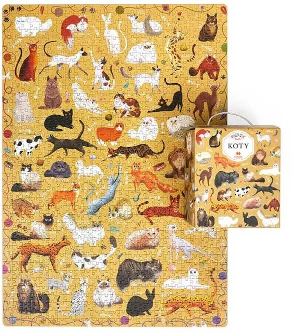 Dėlionė su katėmis, 1000 detalių, CzuCzu Puzzlove