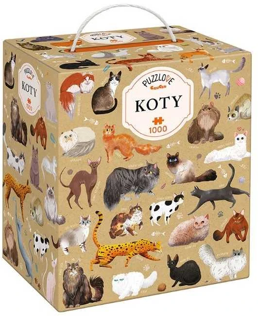 Dėlionė su katėmis, 1000 detalių, CzuCzu Puzzlove