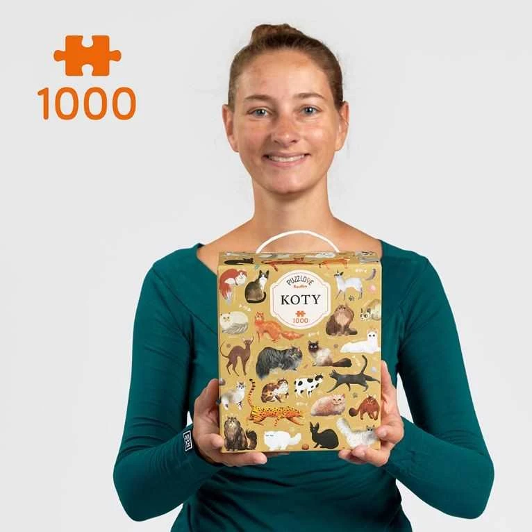 Dėlionė su katėmis, 1000 detalių, CzuCzu Puzzlove