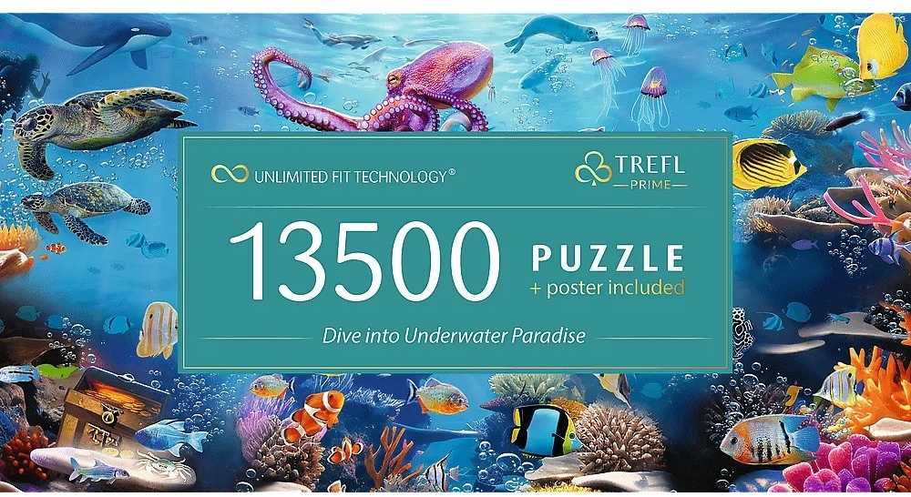 Trefl Dėlionė 13500 vnt. - Pasinerkite į povandeninį rojų