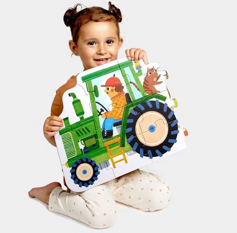 Dėlionė CzuCzu Moto puzzle Tractor moto puzzle for children 24 pieces ZA5555
