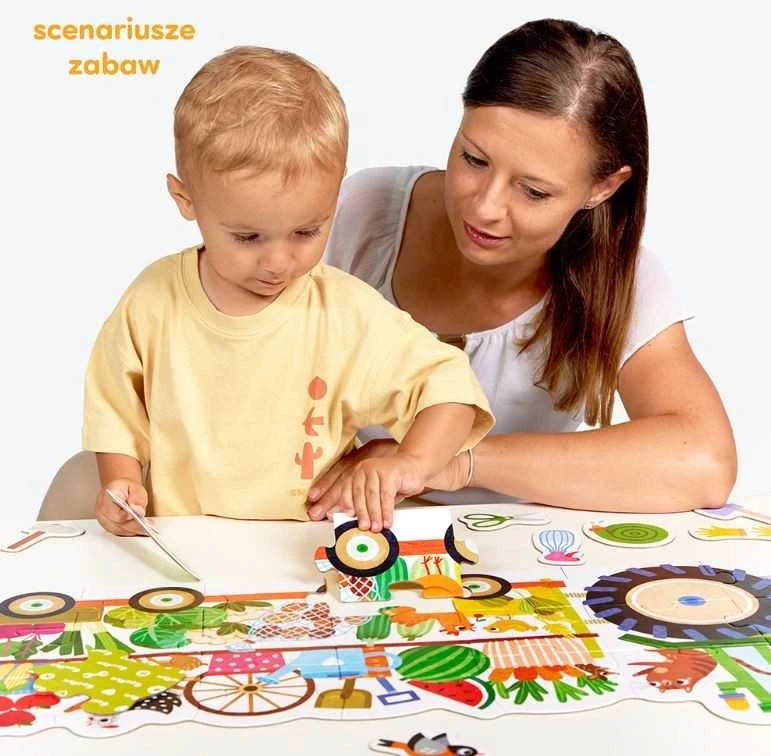 Dėlionė CzuCzu Moto puzzle Tractor moto puzzle for children 24 pieces ZA5555