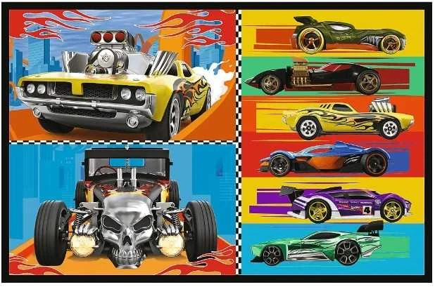 Trefl Dėlionė 3x70 vnt. - Hot Wheels