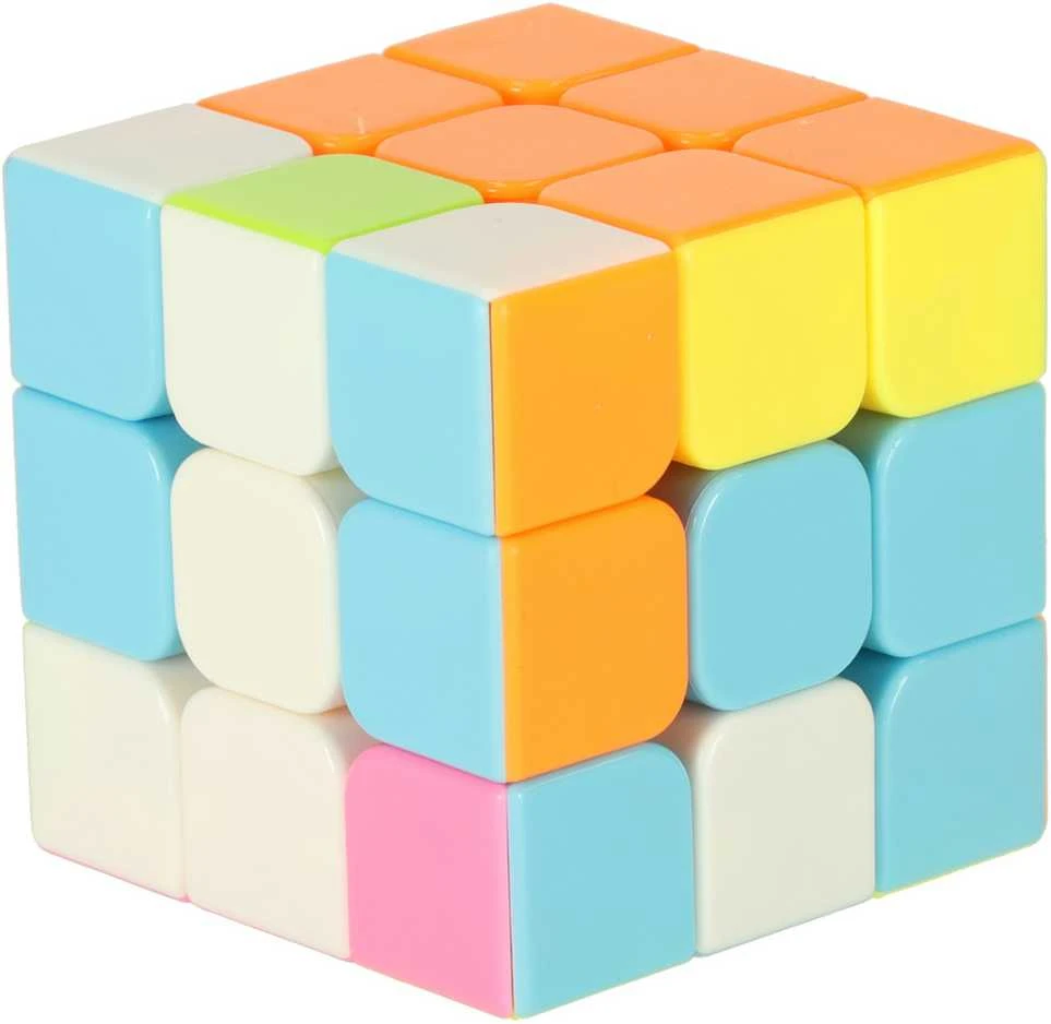 KIK Dėlionės žaidimas Dėlionės kubas 3x3 neon 5,65 cm