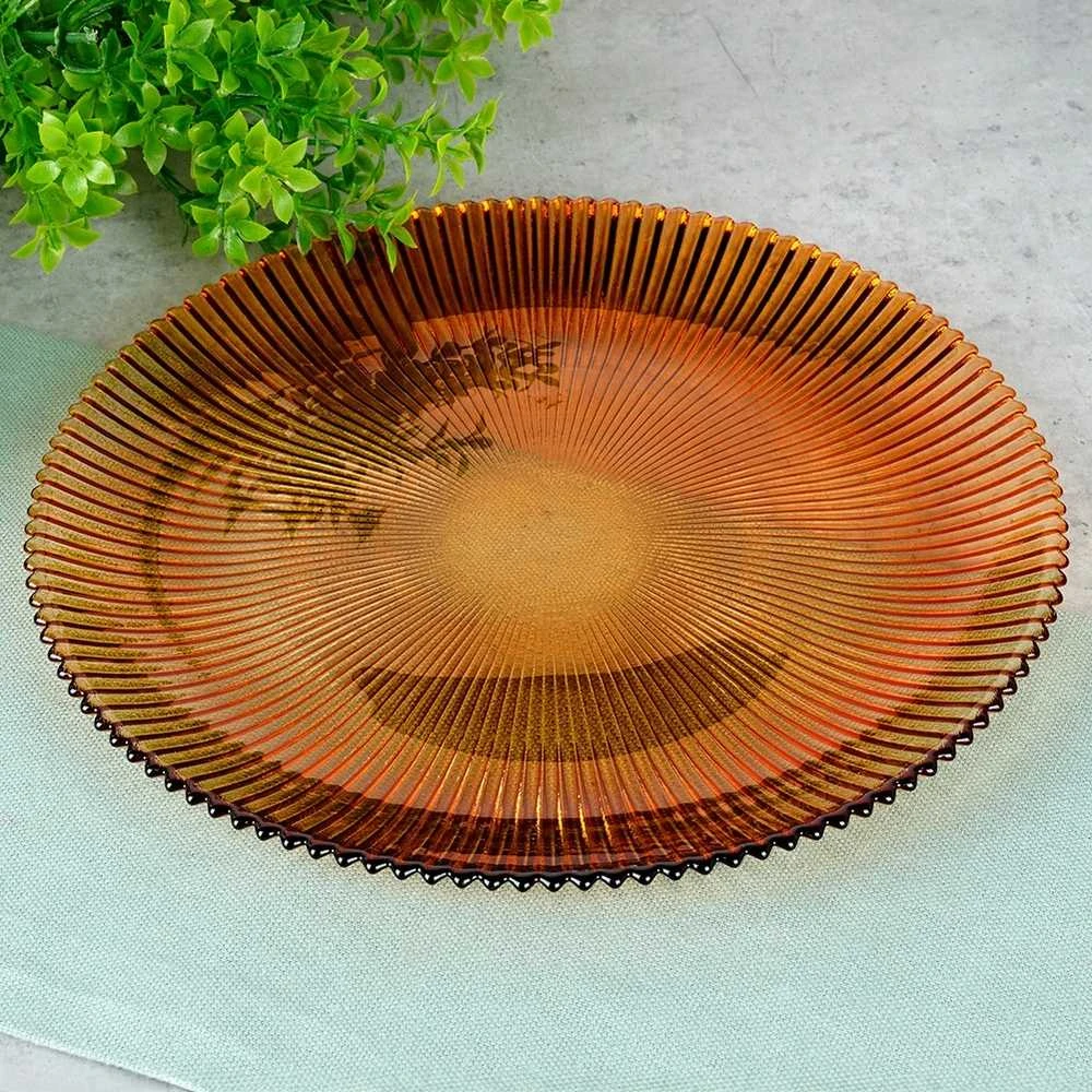 Home Styling Collection Stiklinė desertinė lėkštė 21 cm