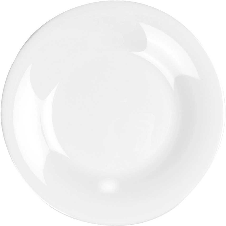 Desertinės lėkštės Vilde stiklinės baltos 18 cm, 6 vnt.