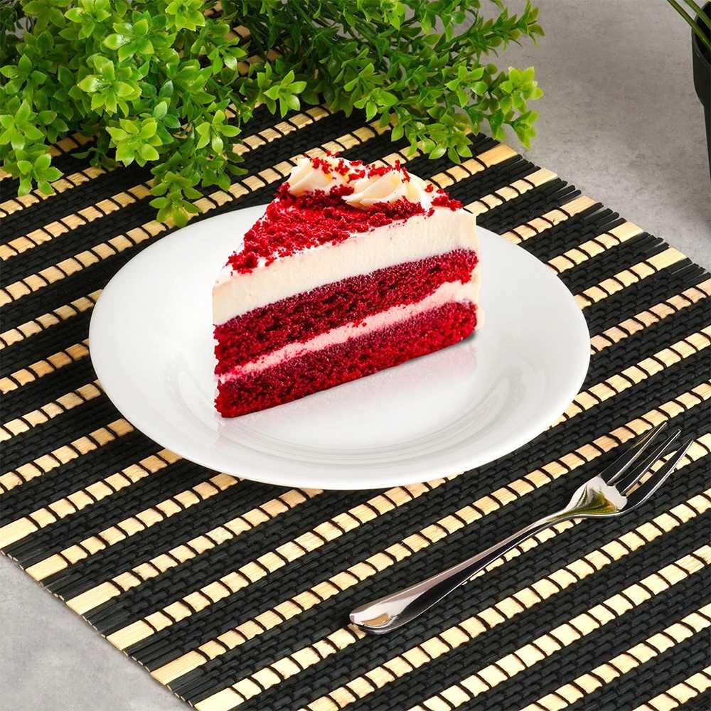 Desertinės lėkštės Vilde stiklinės baltos 18 cm, 6 vnt.