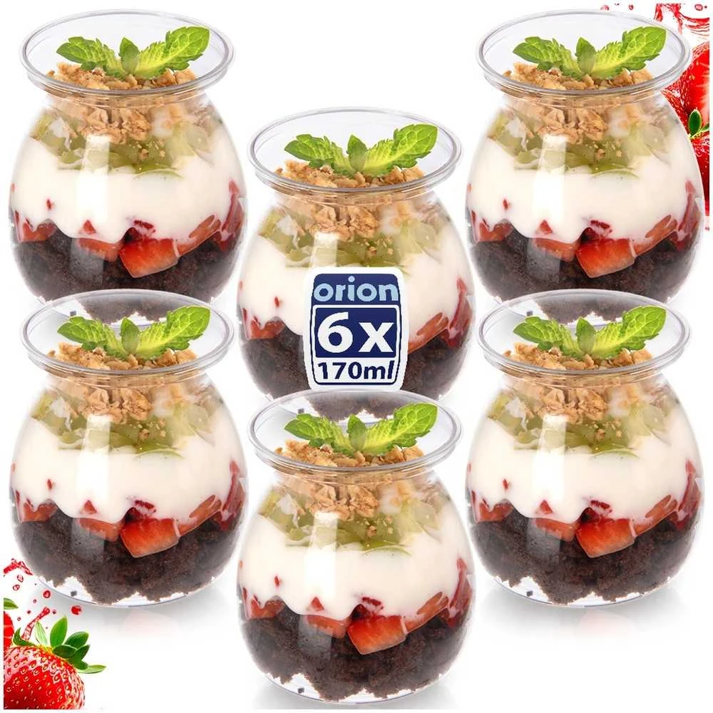 Orion Jogurto ir deserto taurės 160 ml 6 vnt.