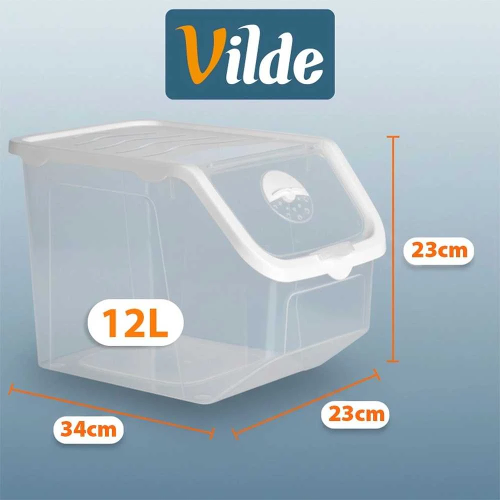 Dėžė daržovėms ir vaisiams Vilde 12 l su reguliuojama ventiliacija