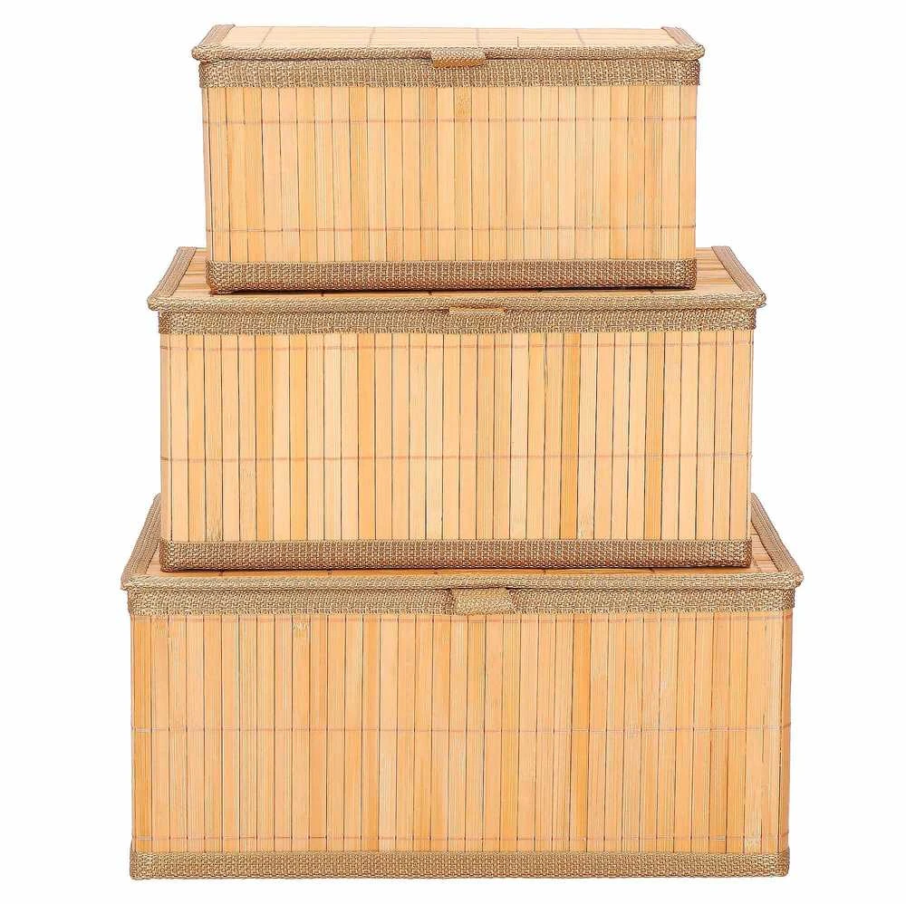 Dėžučių rinkinys Springos HA0153, bambukas, 3 dydžiai