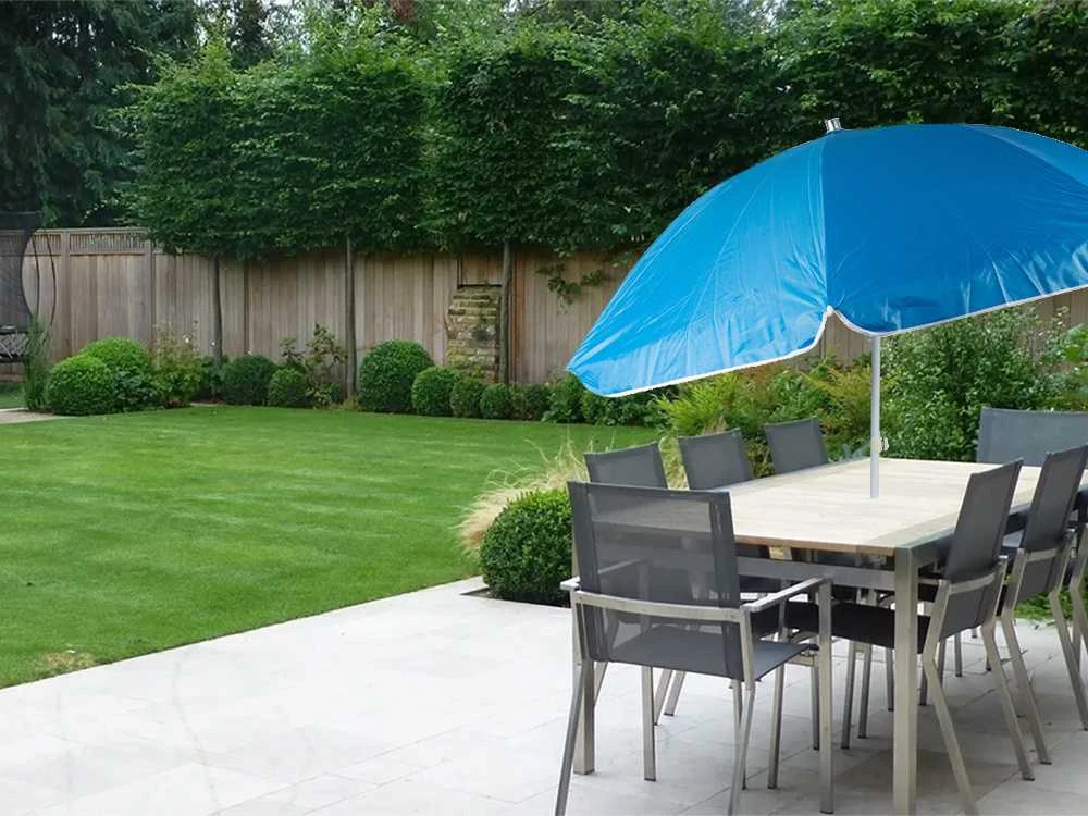 Didelis skėtis su UV filtru, 170 cm, reguliuojamas