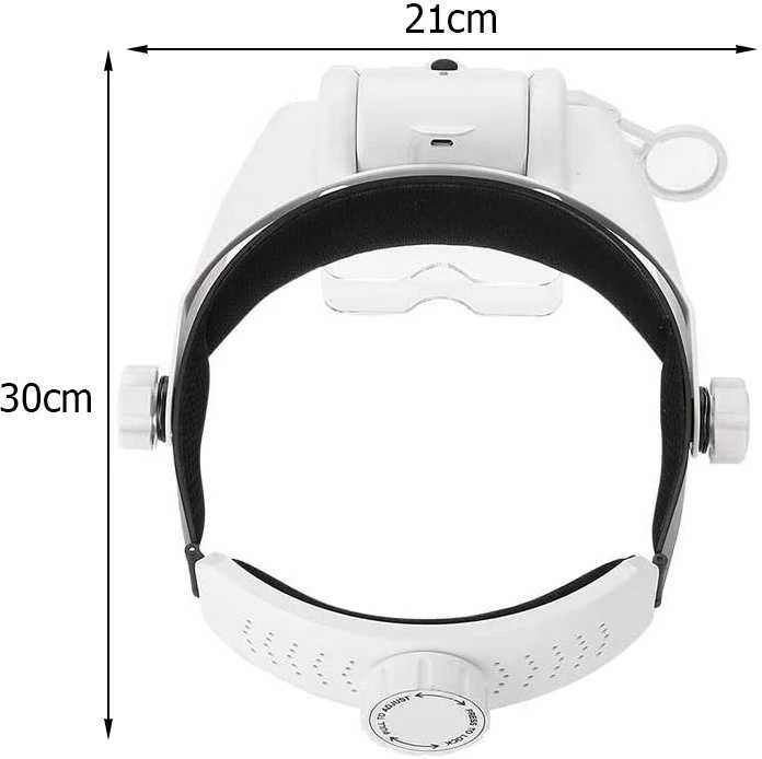 Didinamasis stiklas su 3 LED, 11,5x