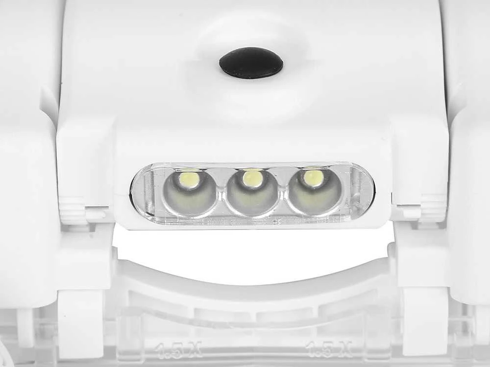 Didinamasis stiklas su 3 LED, 11,5x