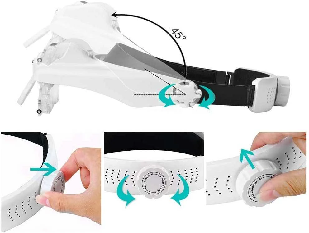 Didinamasis stiklas su 3 LED, 11,5x
