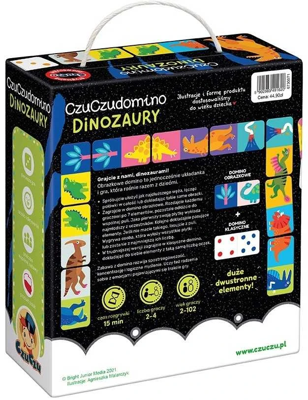 Czuczu dėlionės žaidimas domino dinozaurai 28ELE