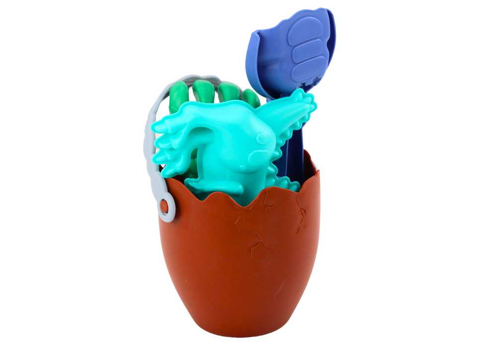 Lean Toys Dinozaurų Smėlio Žaislų Rinkinys su Kibiru ir Formelėmis