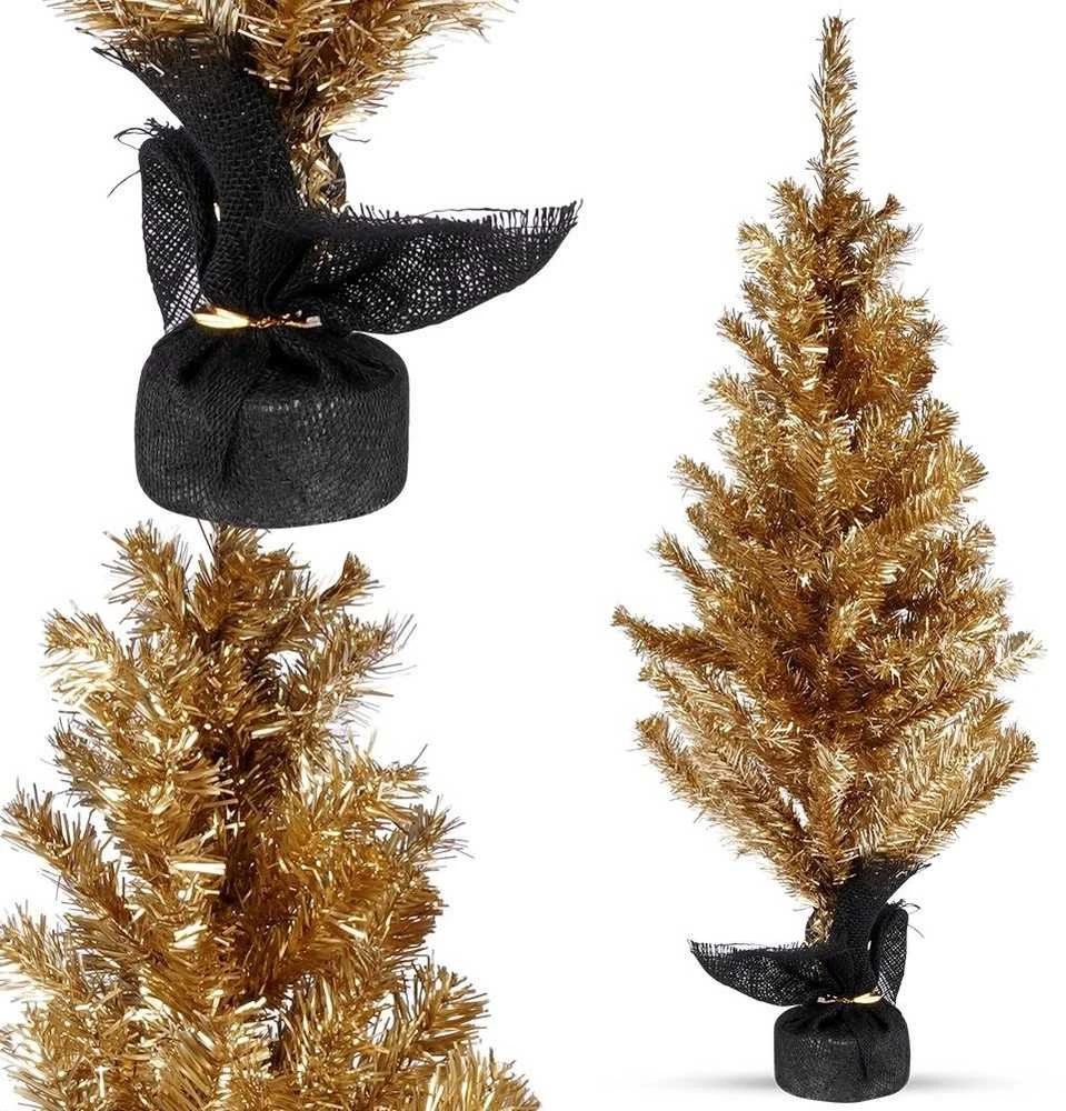 Home Styling Collection Dirbtinė eglė 90 cm Auksinė