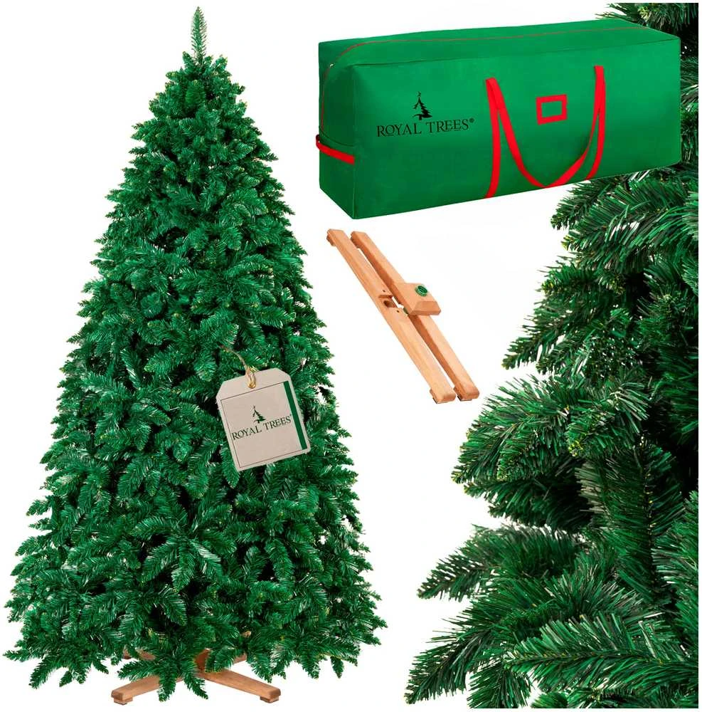 Springos Dirbtinė eglė Royal Trees Miško pušis 240 cm su keturšakiu stovu