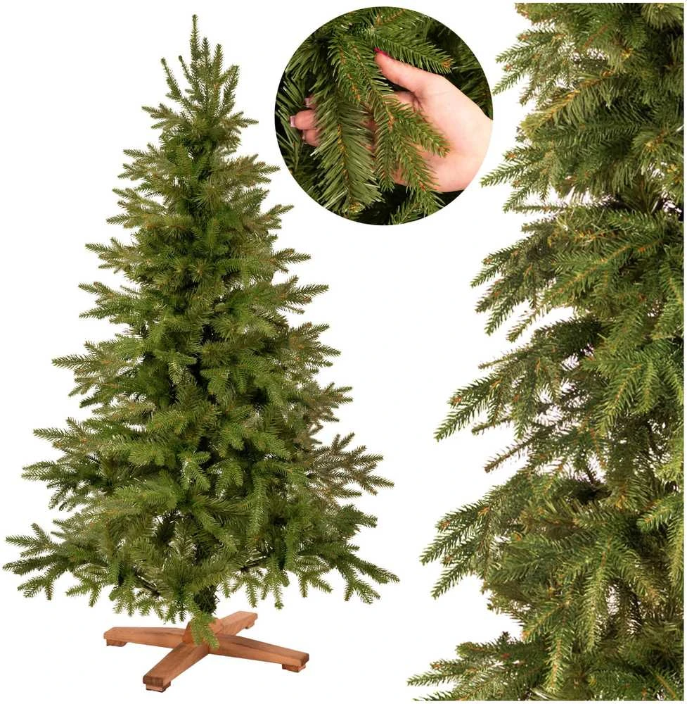 Springos Dirbtinė eglutė Royal Trees® Himalajų su mediniu stovu, 150 cm