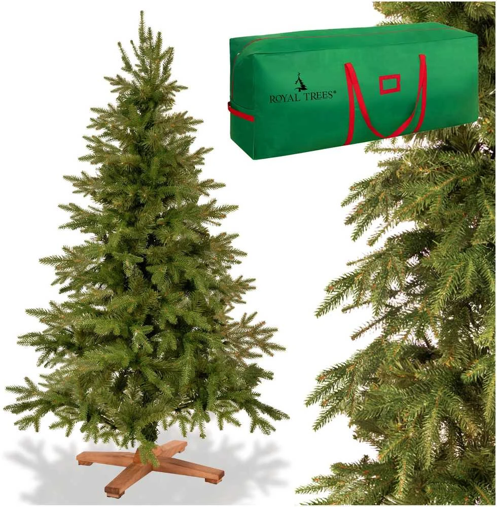 Springos Dirbtinė eglutė Royal Trees® Himalajų su mediniu stovu, 150 cm