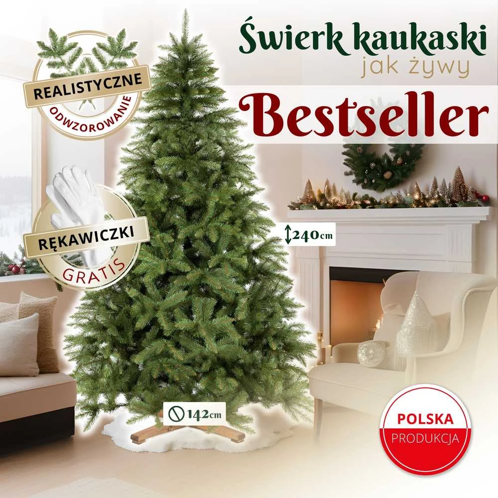Springos Dirbtinė eglutė Royal Trees Skandinaviška eglė 240 cm
