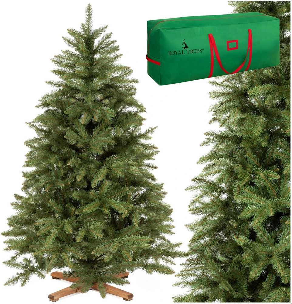 Springos Dirbtinė eglutė Royal Trees Skandinaviška 180 cm su mediniu stovu