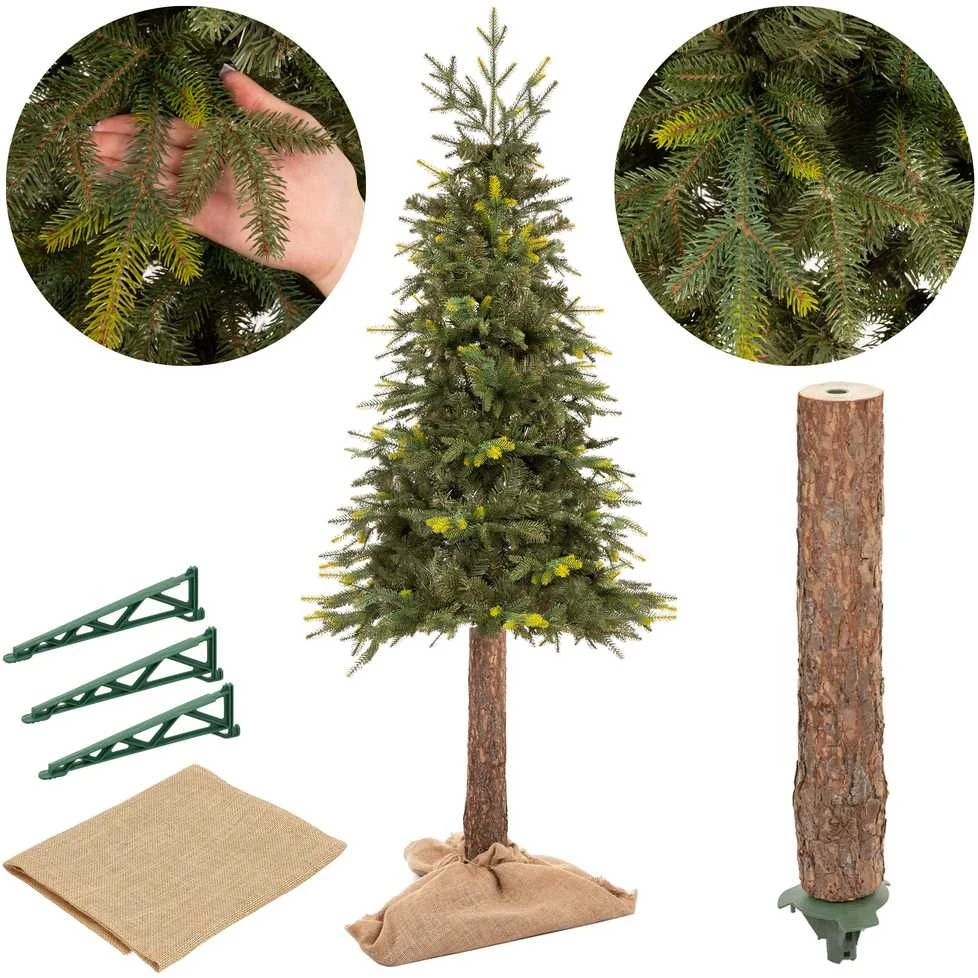Dirbtinė eglutė Springos CT0200 su natūraliu kamienu, 220 cm