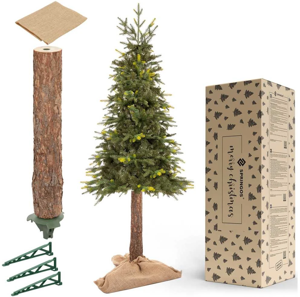 Dirbtinė eglutė Springos CT0200 su natūraliu kamienu, 220 cm