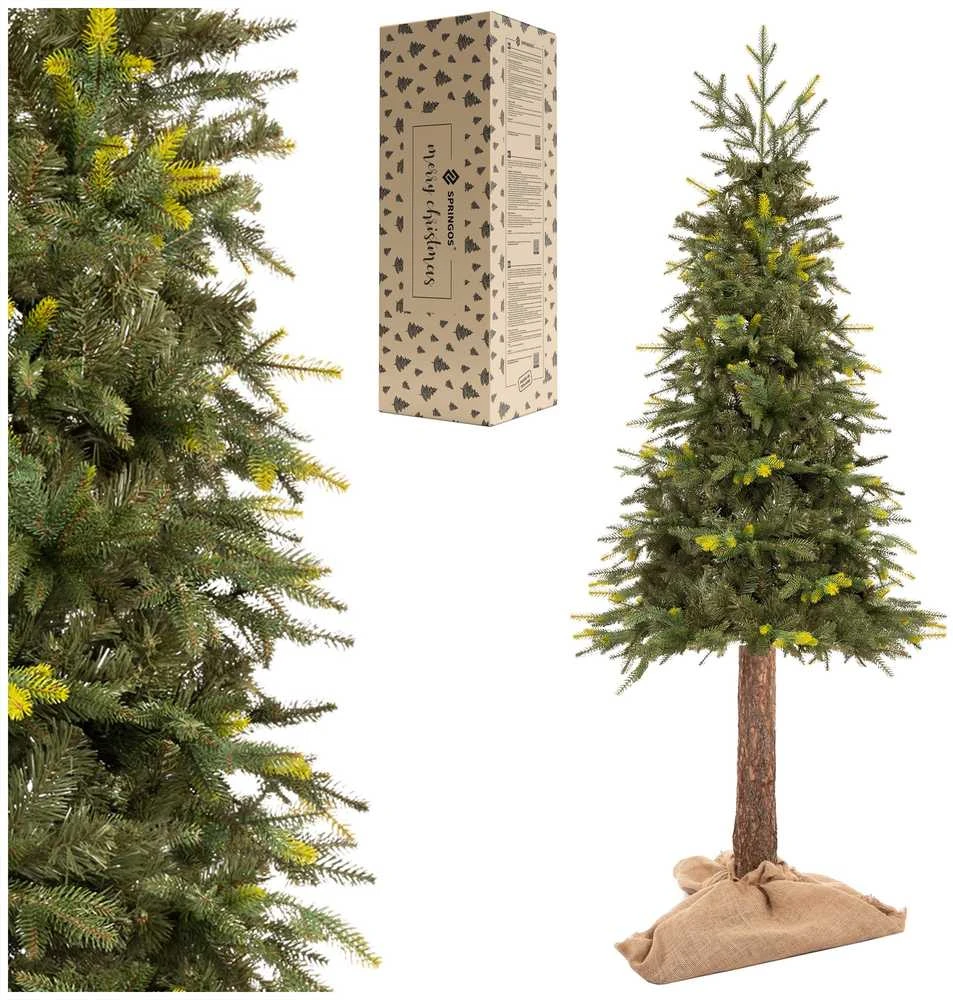 Dirbtinė eglutė Springos CT0200 su natūraliu kamienu, 220 cm