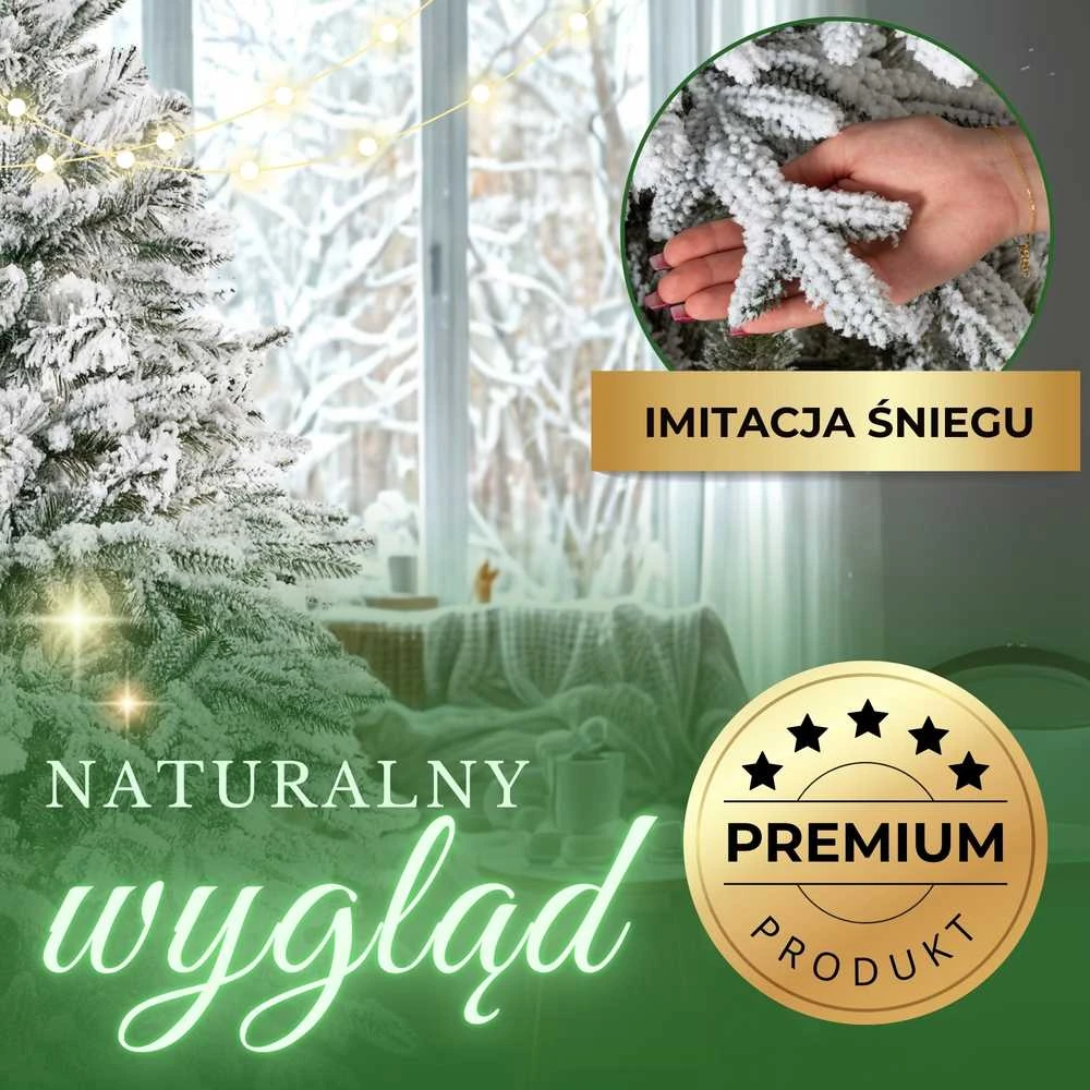 Dirbtinė eglutė Springos Snieguota LUX 150 cm