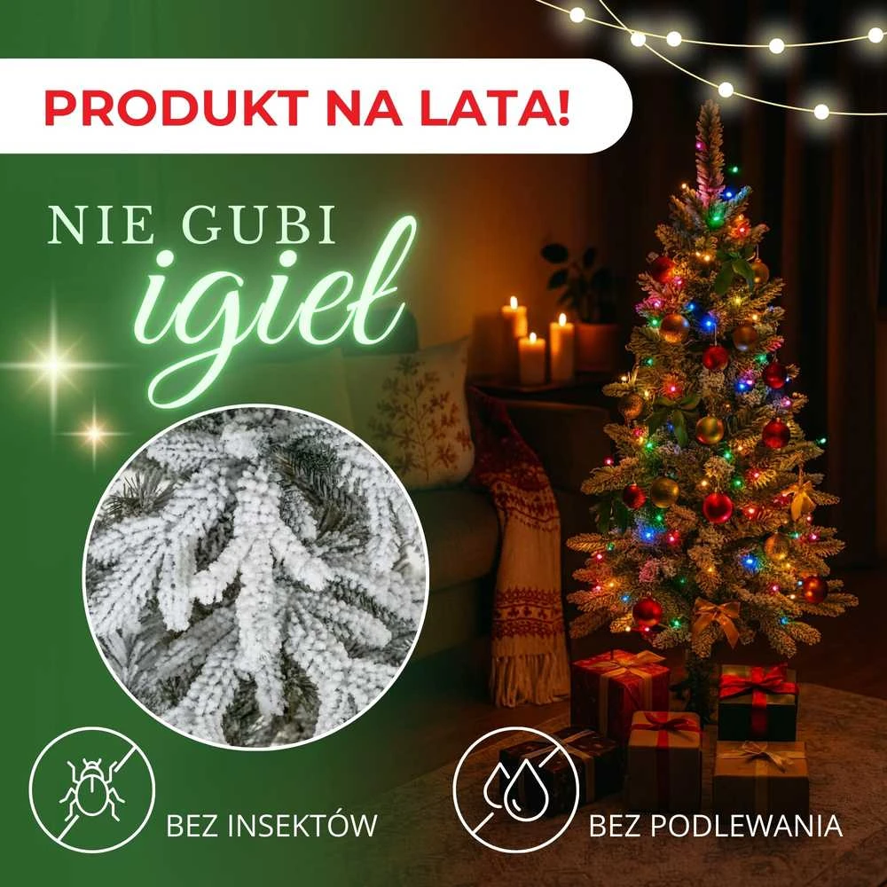 Dirbtinė eglutė Springos Snieguota LUX 150 cm