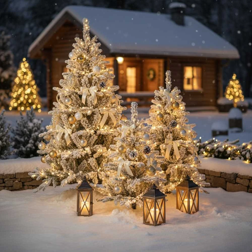 Dirbtinė eglutė Springos Snieguota LUX 150 cm