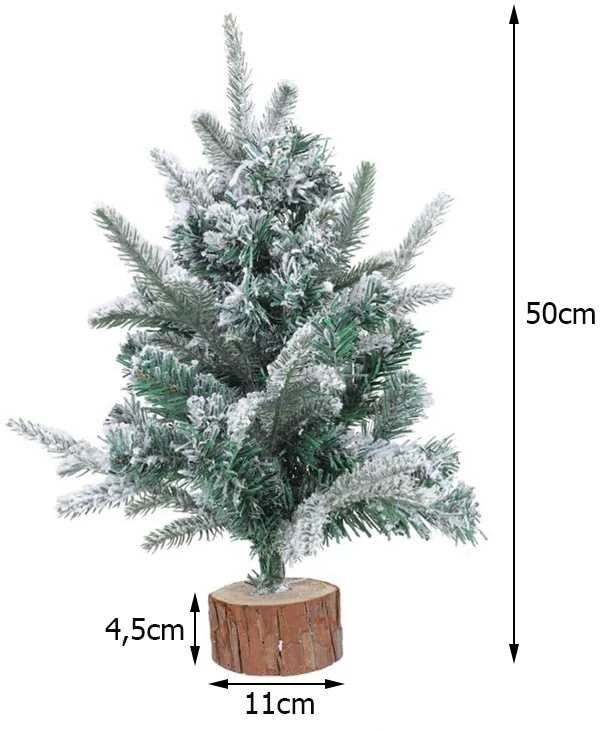 Dirbtinė eglutė su sniegu, 50 cm