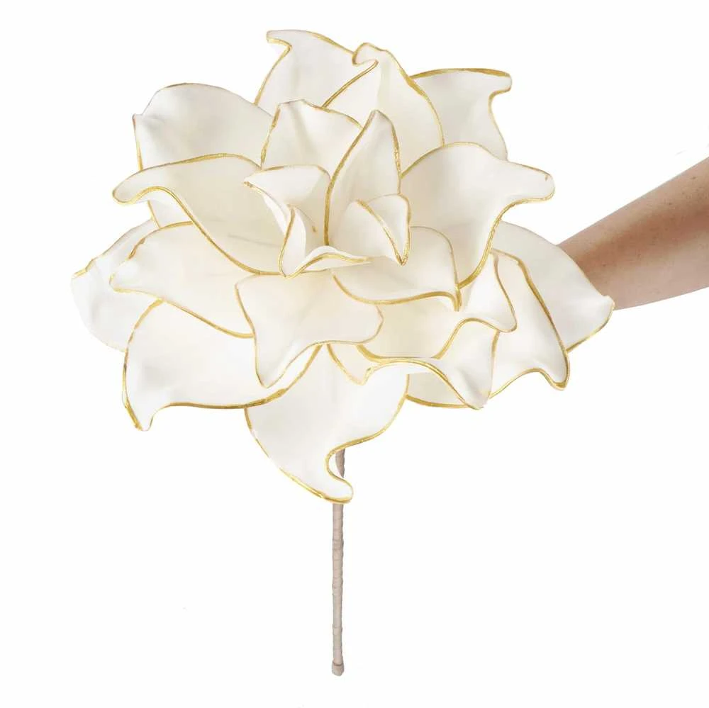 Dirbtinė gėlė Springos balta-aukso 74 cm