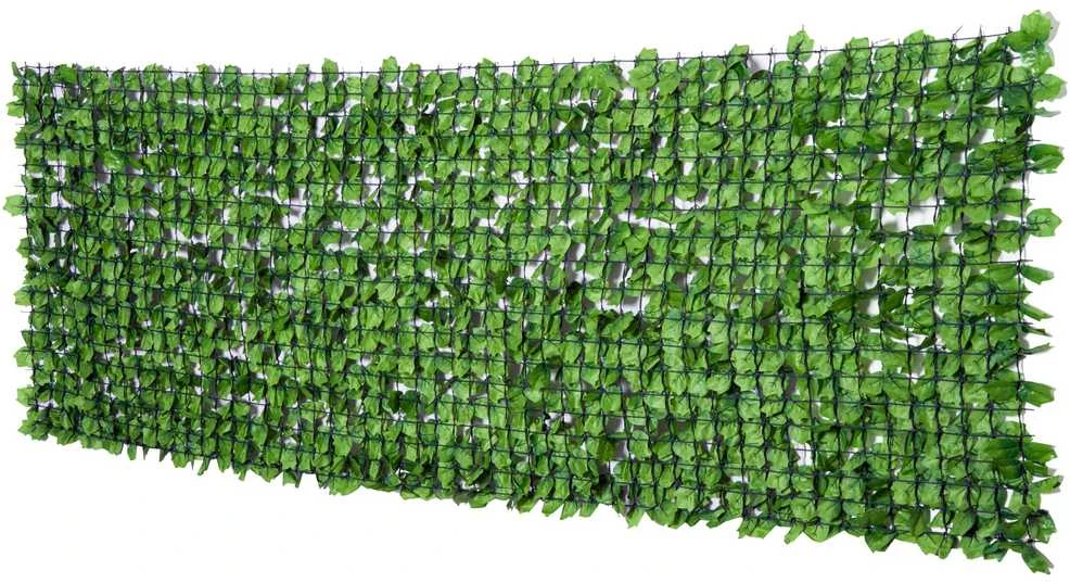 Outsunny dirbtinė gyvatvorė, balkonų privatumo apsauga, sienų dekoras, šviesiai žalia, 300x100 cm