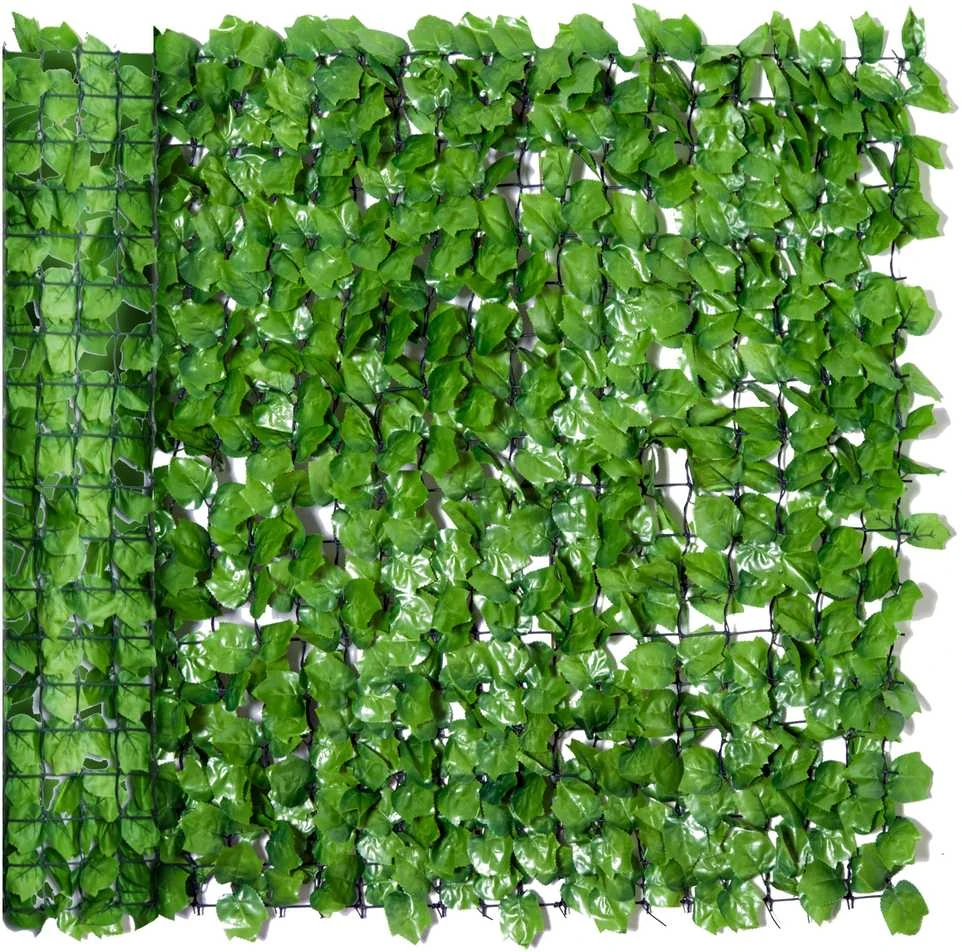 Outsunny dirbtinė gyvatvorė, balkonų privatumo apsauga, sienų dekoras, šviesiai žalia, 300x100 cm
