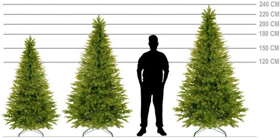 Dirbtinė Kalėdinė eglutė Springos 220 cm, natūrali išvaizda