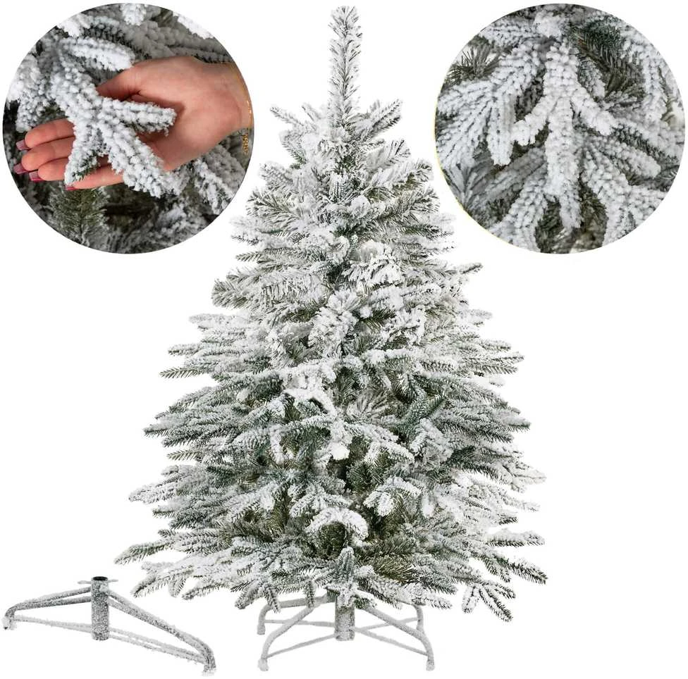 Dirbtinė kalėdinė eglutė Springos, snieguota, 120 cm