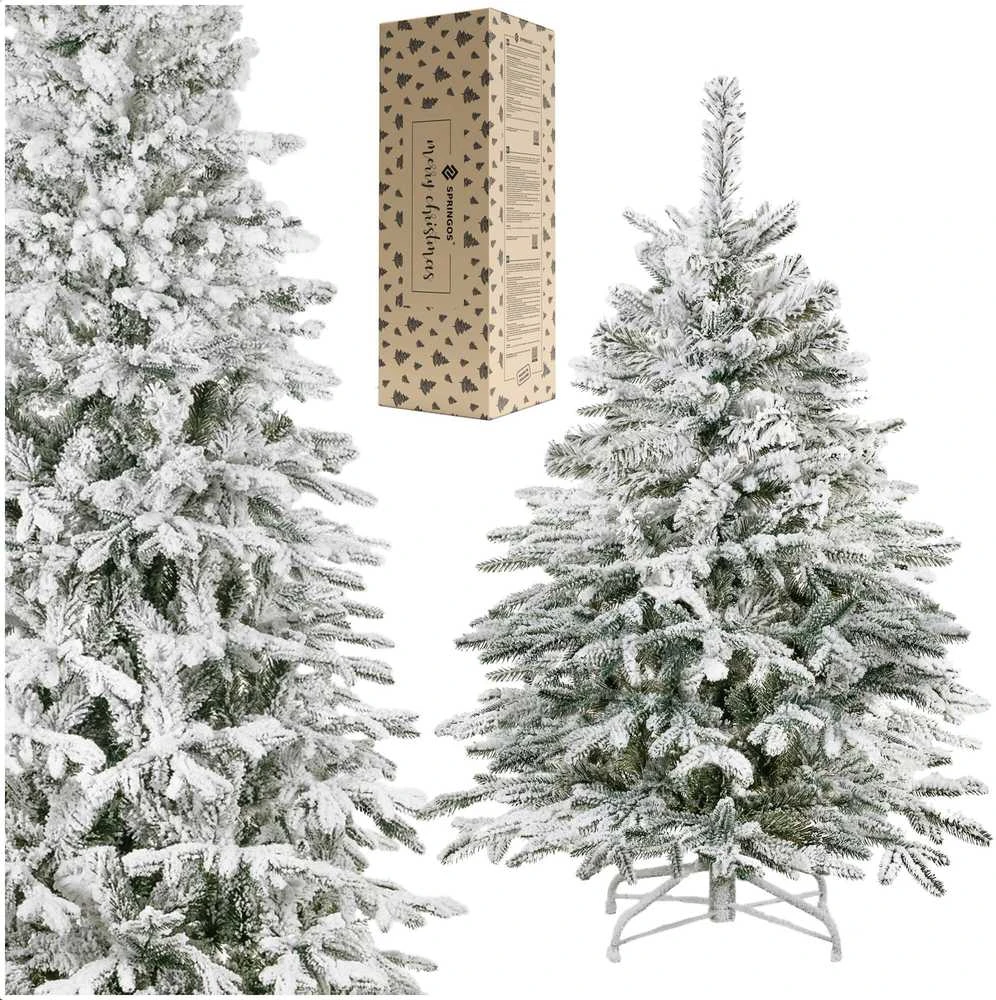 Dirbtinė kalėdinė eglutė Springos, snieguota, 120 cm
