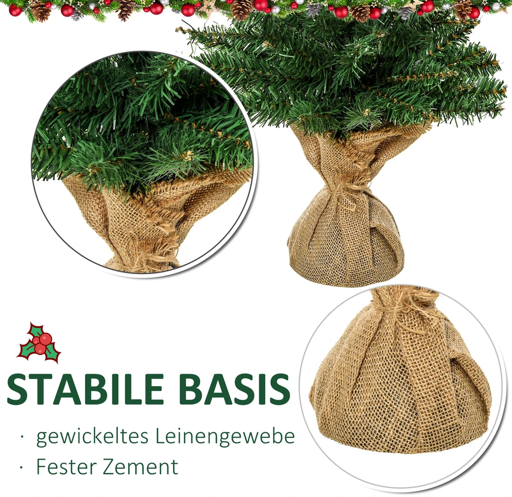 Dirbtinė kalėdinė eglutė su 70 šakelių galiukų, žalia, 60 cm