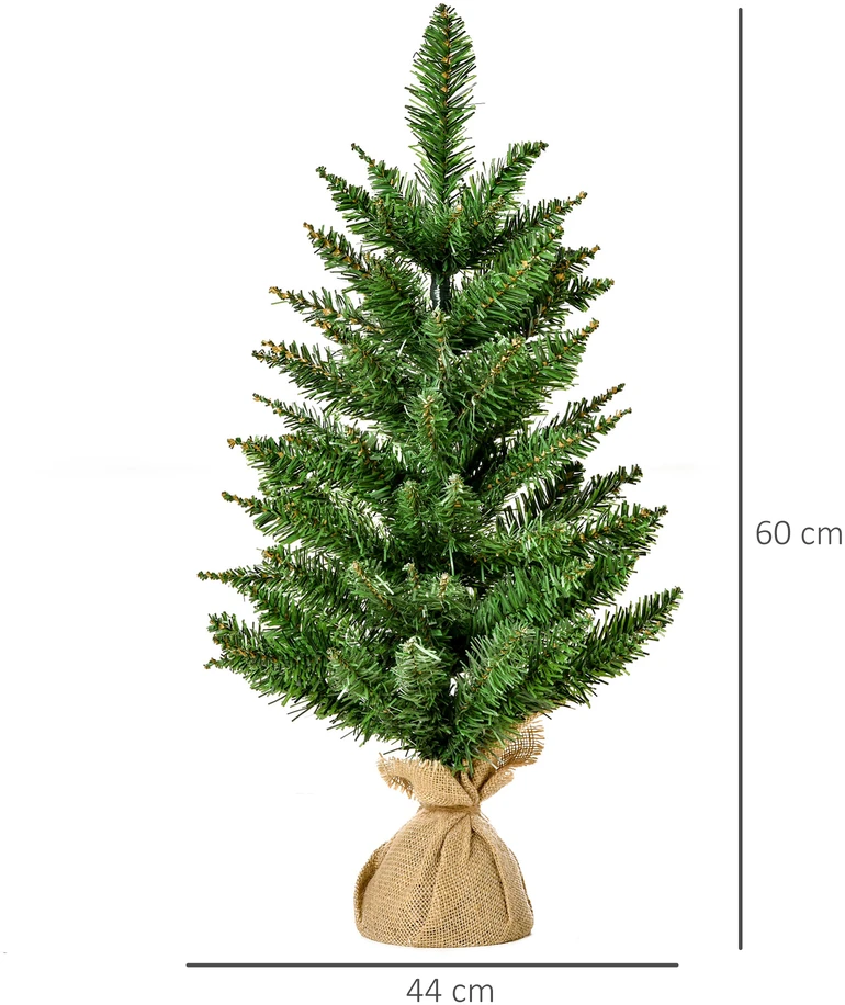 Dirbtinė kalėdinė eglutė su 70 šakelių galiukų, žalia, 60 cm
