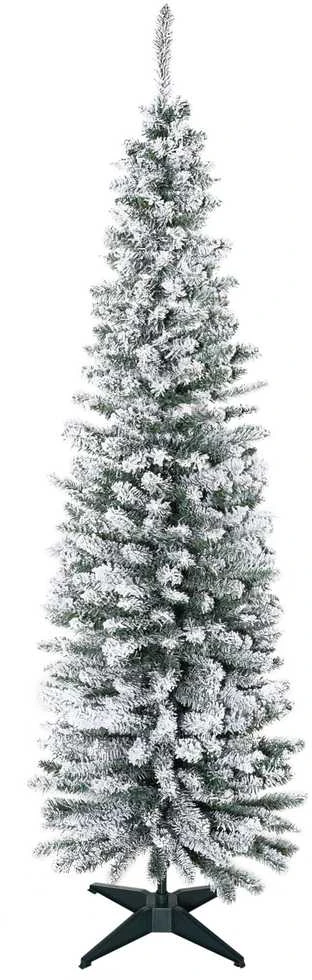 Dirbtinė Kalėdų eglutė HOMCOM, 180 cm, su dirbtiniu sniegu, 390 šakelių, nuimamas stovas, Kalėdoms, vidaus naudojimui, žalia | Aosom