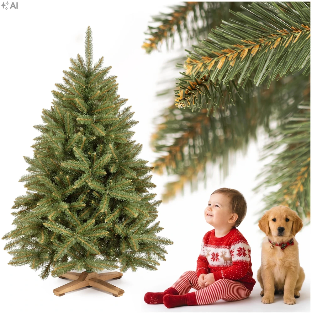 Springos Dirbtinė Kalėdų eglutė „Caucasian Spruce“, žalia, 120 cm