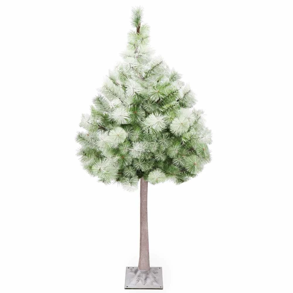 Dirbtinė Kalėdų eglutė su apšvietimu Springos CL0860, 128 LED, 150 cm, su sniego efektu