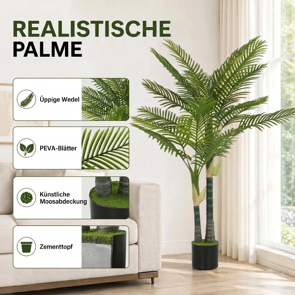 Dirbtinė palma 150 cm